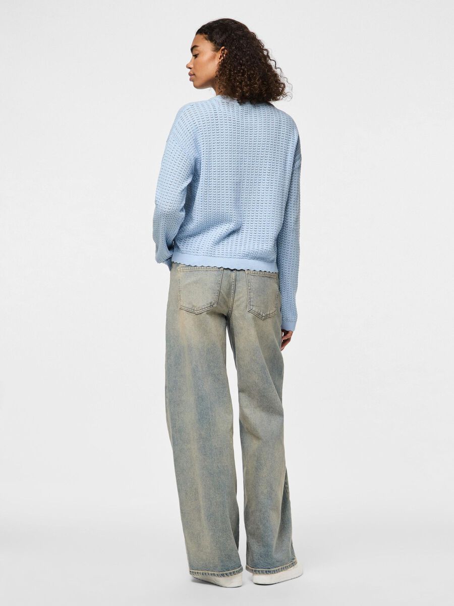 Carousel image - PCSCOUT COTTON KNITTED JUMPER, Cashmere Blue | 2