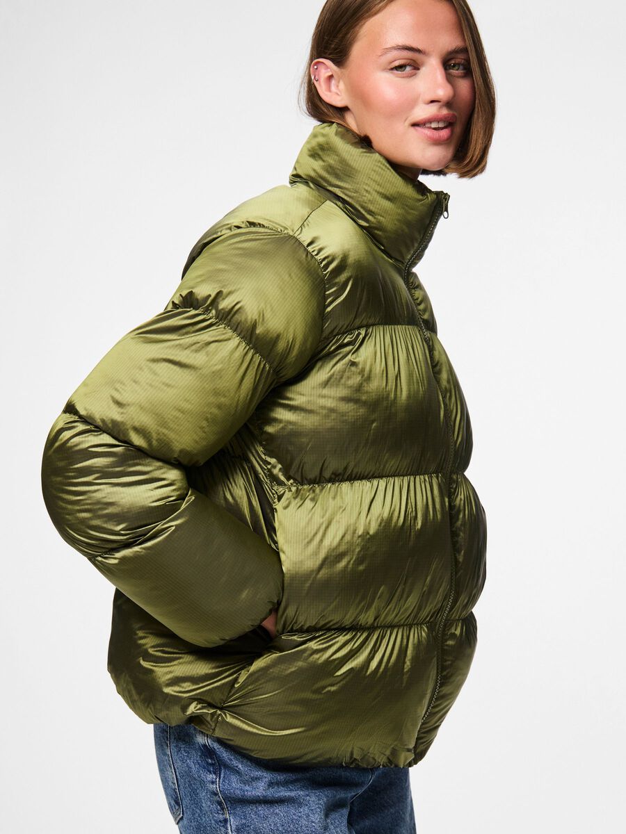 Carousel image - PCMILLA SHINY PUFFER JACKET, Military Olive | 5
