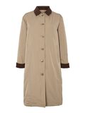 Product image thumbnail - PCJORMA - LONGUE EN CORDUROY MANTEAU, Greige | 7