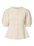Product image thumbnail - PCSILLY PUFF KNITTED CARDIGAN, Birch | 5