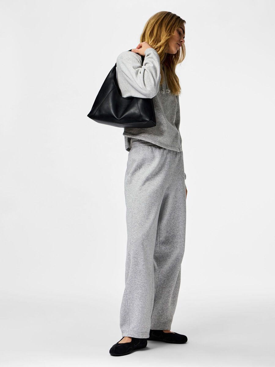 Carousel image - PCFILUCCA MW BARREL SWEATBUKSER, Light Grey Melange | 3